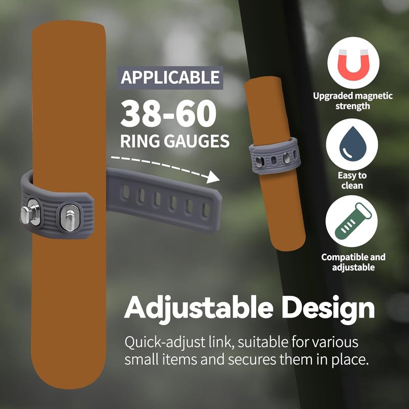 ROWFEN Golf Cart Accessories - Fits 38 to 60 Ring Gauge - Convenient Magnetic Holder with Magnetic and Adjustable Design - Fit for Golfing, Grilling, Fishing, Travel, and Outdoor Adventures - Image 2